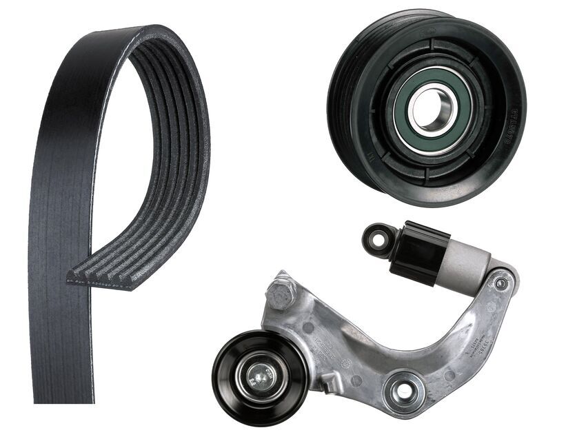 Gates Micro V-Ribbed Belt Kit For Honda Civic FB2 FK2 1.8L,2L i-VTEC R18Z4 R20A5