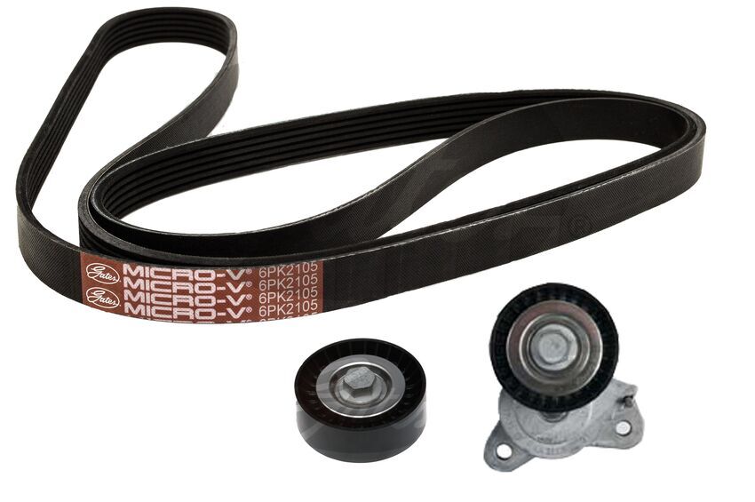 Gates Micro V-Ribbed Belt Kit For Mitsubishi Lancer CY4A 2L CYA CX A CS A CG CT 