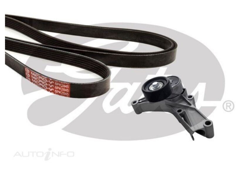 Gates Micro-V Ribbed Belt & Tensioner Kit For Holden Calais VT, VX, VY 3.8L V6
