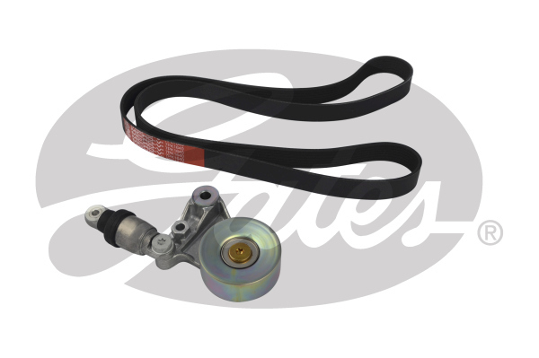 Gates Accessory Micro-V Belt Kit For Nissan Navara Diesel 3.0L 4WD ZD30 D22 AWD