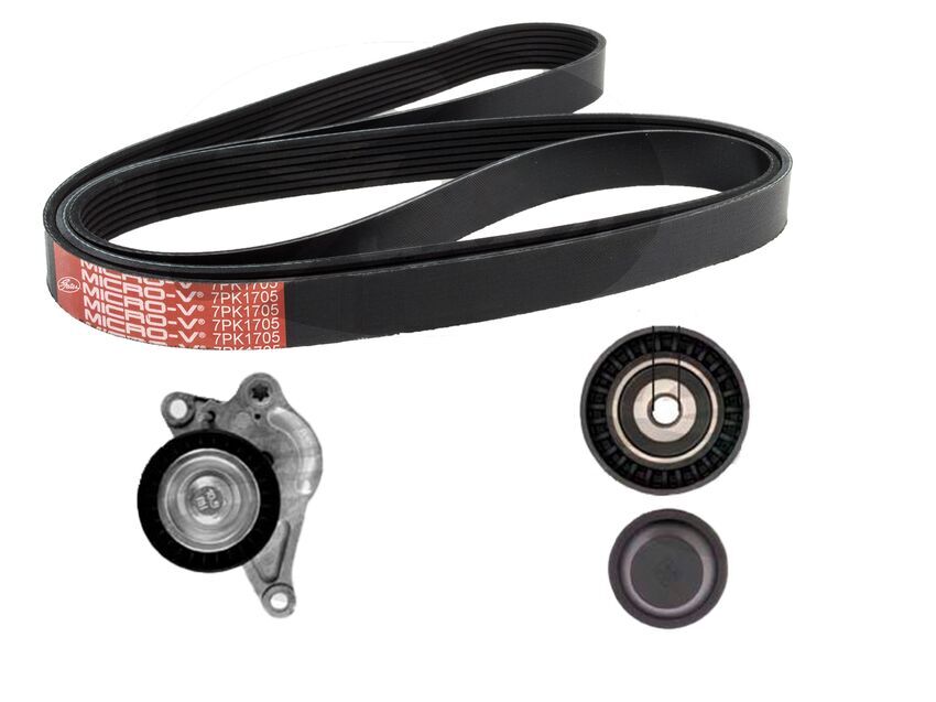 Gates Micro V-Ribbed Belt Kit For Nissan X-Trail M9R 760 T31 2L Dci Wheel Drive