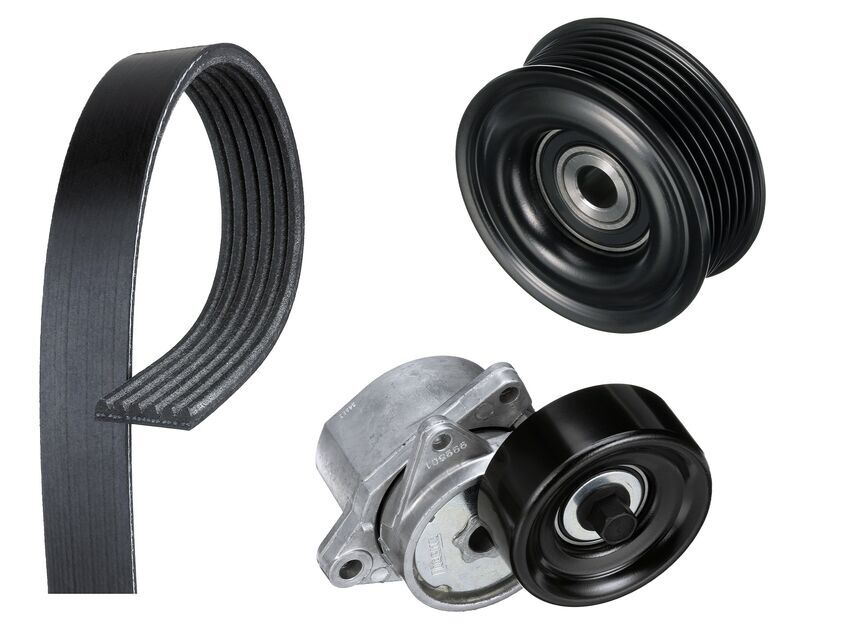 Gates Micro V-Ribbed Belt Kit For Nissan Elgrand TE52 TNE52 2.5L QR25DE E52 MPV 