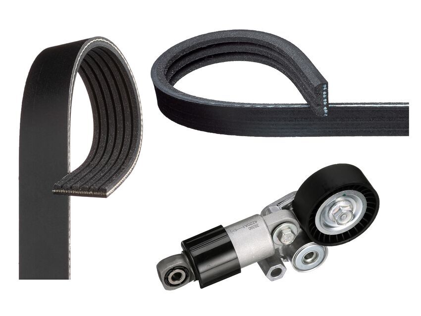 Gates Micro V-Ribbed Belt Kit For Mazda CX-5 KE103 2.5L AWD PYY1 PY-VPS KE KF