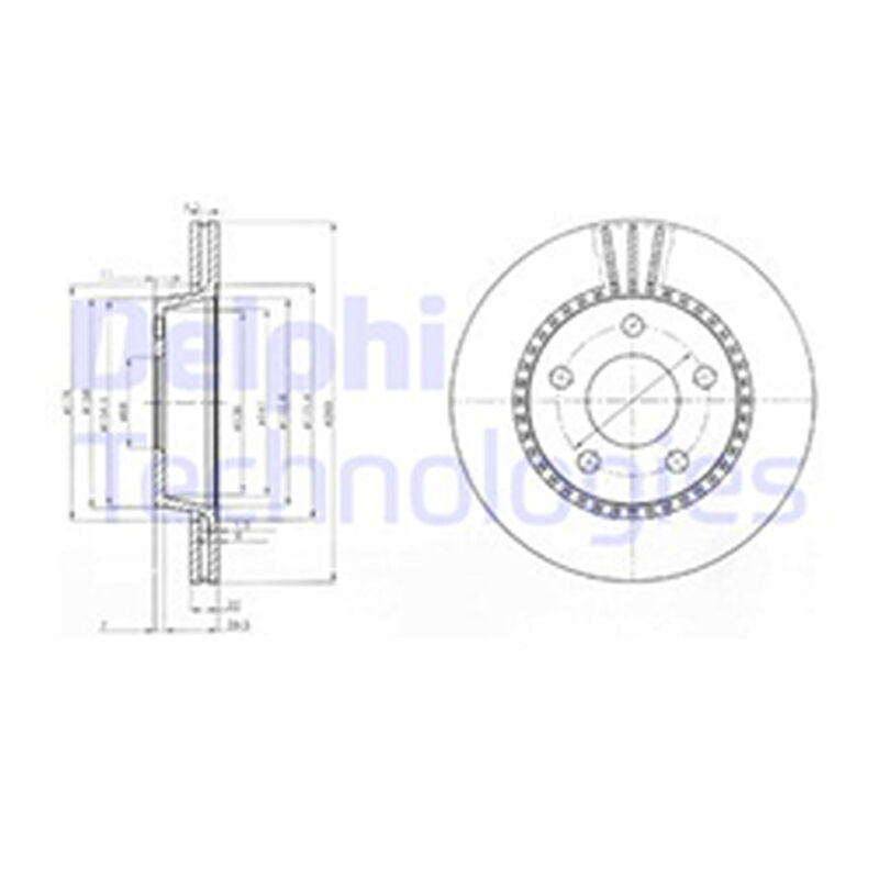 Brake Rotor Disc Rear For AUDI A6  2.8L 01/95-12/97
