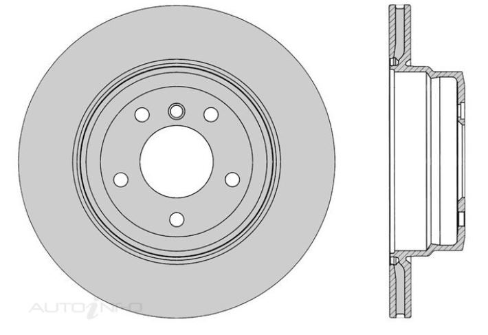 2x IBS Disc Brake Rotor Rear For BMW 135i E88,E82 3.0L N55B30 - BR11091