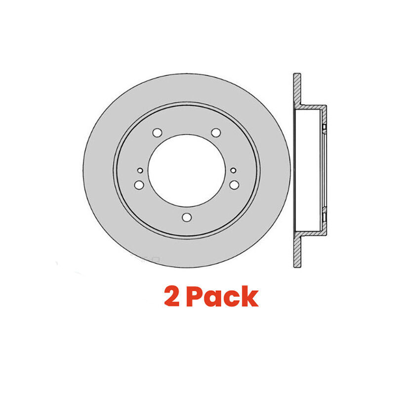 2x IBS Disc Brake Rotor Front For Ford Falcon, Fairlane, Fairmont, Ltd - BR110B