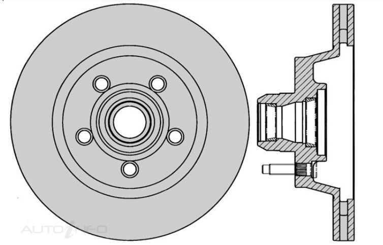 2x IBS Disc Brake Rotor Front For FORD FAIRMONT,FALCON 5.0L,4.0L - BR131