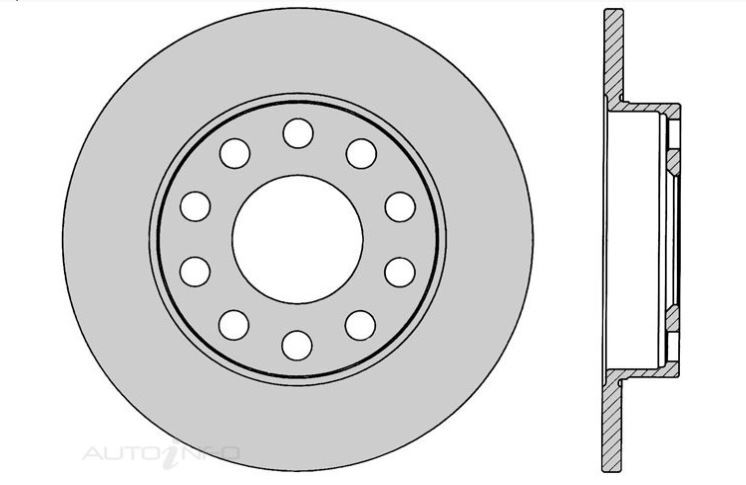 2x IBS Disc Brake Rotor Rear For AUDI A4 AVANT S LINE 1.8L,2.0L - BR15169