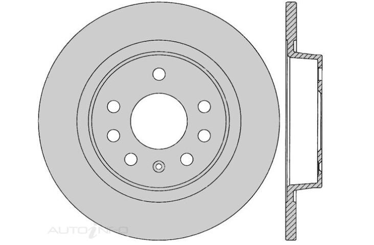 2x IBS Disc Brake Rotor Rear For HOLDEN VECTRA, SAAB 9-3 Vector - BR15191