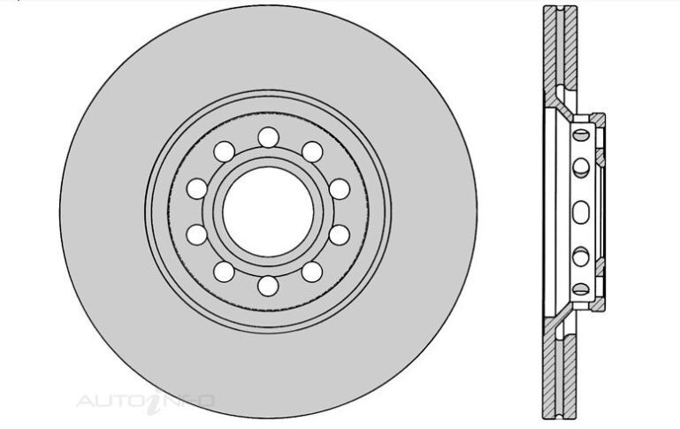 2x IBS Disc Brake Rotor Front For Audi A6,Volkswagen Passat V5 V6 2.8L - BR15272