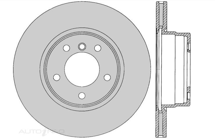 2x IBS Disc Brake Rotor Front For BMW 5200,525i E60 2.5L,2.0L - BR15306