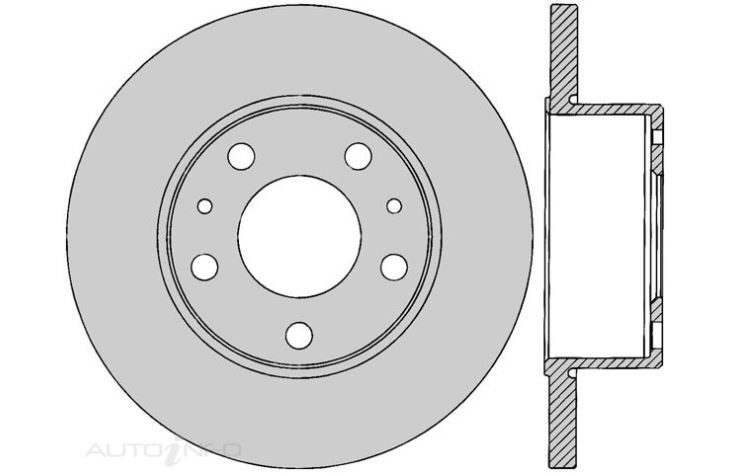 2x IBS Disc Brake Rotor Rear For Iveco Daily LWB,MWB 2.3L, 2.8L - BR15311