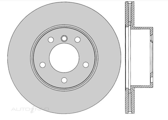 2x IBS Disc Brake Rotor Front For BMW 125I,318i,320i,323i,325i - BR15638