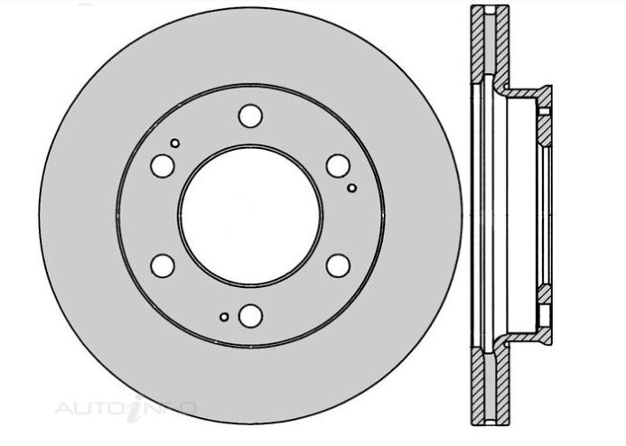 2x IBS Disc Brake Rotor Front For Ssangyong Rexton RX270,RX320 2.7L,3.2L