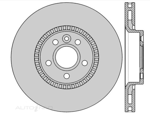 2x IBS Disc Brake Rotor Front For Land Rover Freelander, Volvo S60,V60,XC70
