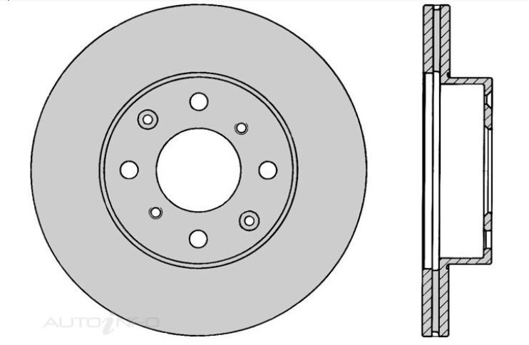 2x IBS Disc Brake Rotor Front For Honda Accord,Honda Prelude,Honda Vigor