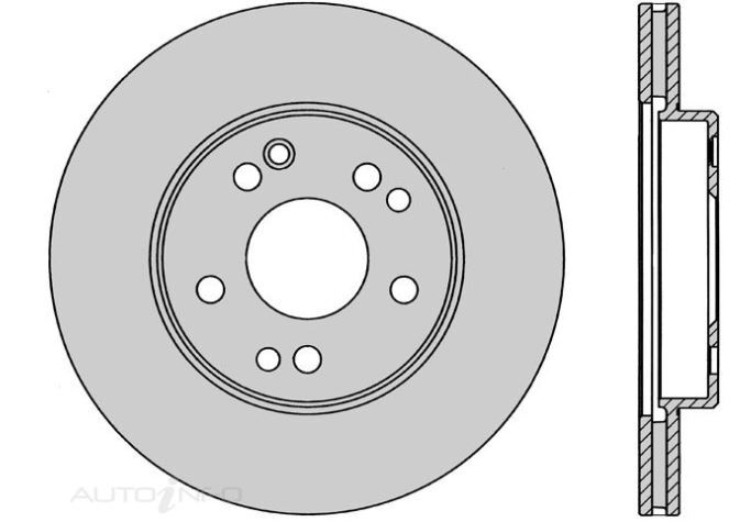 2x IBS Disc Brake Rotor Front For Mercedes-Benz 190,560SL,C200,E200,E220