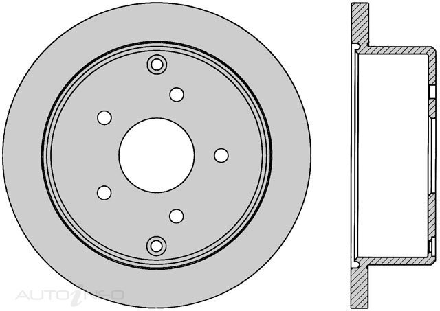 IBS Disc Brake Rotor Rear For Holden Crewman VY, VZ 3.6L/3.8L/5.7L/6.0L V6/V8