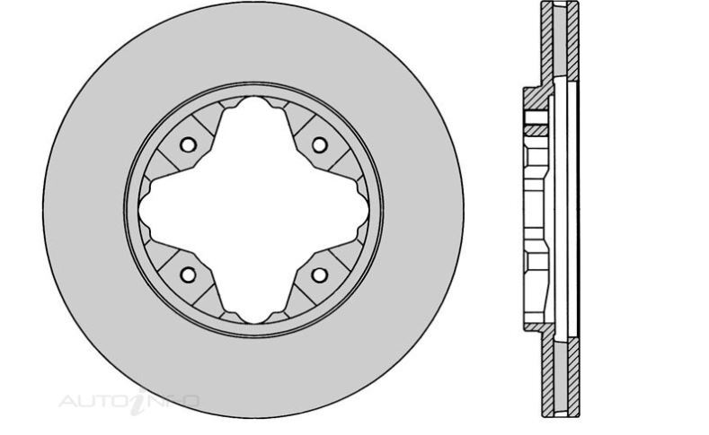 2x IBS Disc Brake Rotor Front For Honda Accord,Vigor,Rover 620,623 2.3L,2.0L