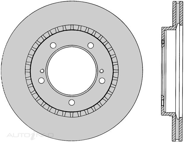 2x IBS Disc Brake Rotor Front For Suzuki Escudo,Suzuki Vitara 2.0L SOHC - BR518