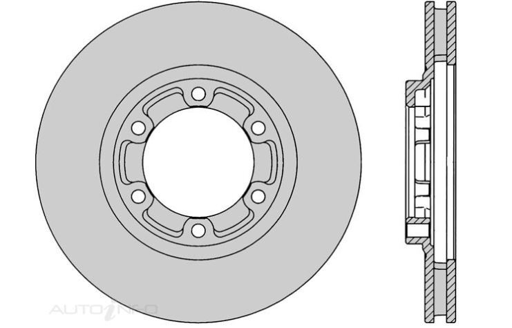 2x IBS Disc Brake Rotor Front For Mitsubishi L200,Triton,Strada GLX MK 2.8L,2.4L