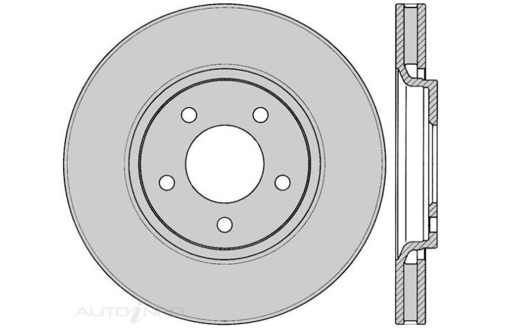 2x IBS Disc Brake Rotor Front For Chrysler Voyager LX RG 3.3L EGA V6 12V OHV
