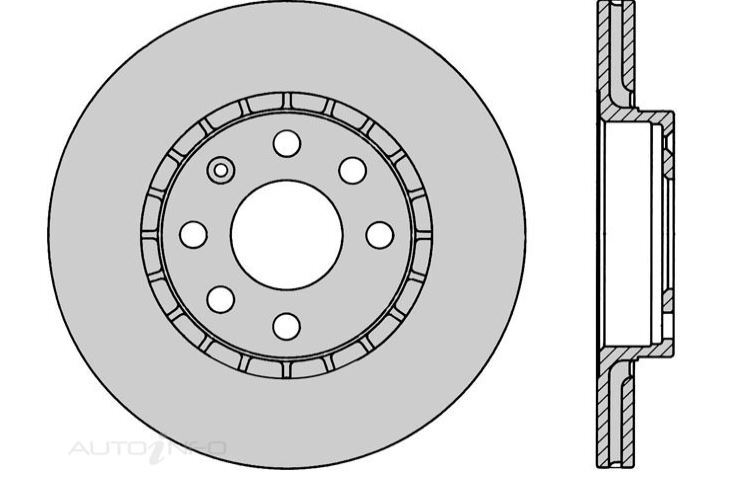 2x IBS Disc Brake Rotor Front For Holden Barina GSi SB 1.6L C1GXE I4 16V DOHC