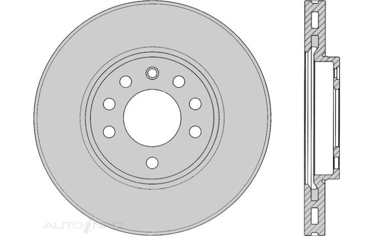 2x IBS Disc Brake Rotor Front For Holden Calibra,Vectra,SAAB 9-3,9-5 2.0L,2.6L