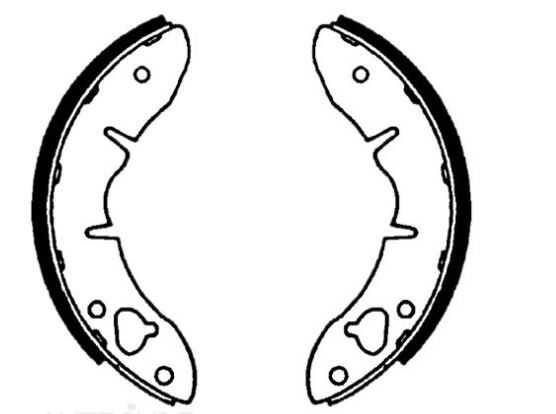 IBS Brake Shoe Set For Morris Mini A SERIES 2 Door Sedan 1.0L,1.1L I4 8V OHV