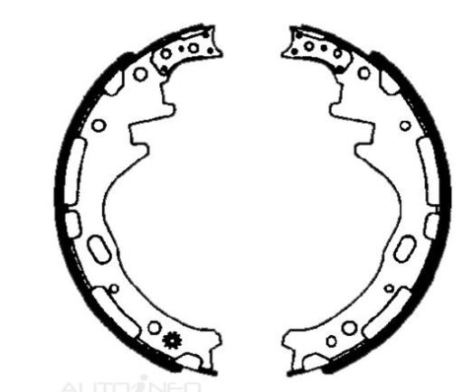 IBS Brake Shoes Set For Nissan Urvan TD25 3 Door Van-Minibus 2.5L E24 I4 8V OHV
