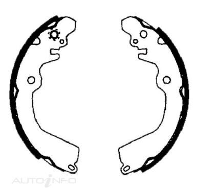 IBS Brake Shoes Set For Mitsubishi Mirage 4G18 4D65 4G13 1.3L,1.8L I4 8V SOHC