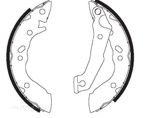 IBS Brake Shoes Set For Hyundai Scoupe LS G4EKT G4DJ 2 Door Coupe 1.5L I4 12V