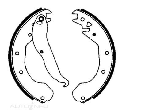 IBS Brake Shoes Set For Opel Vita SB C14SE 4 Door Hatchback 1.4L I4 8V SOHC