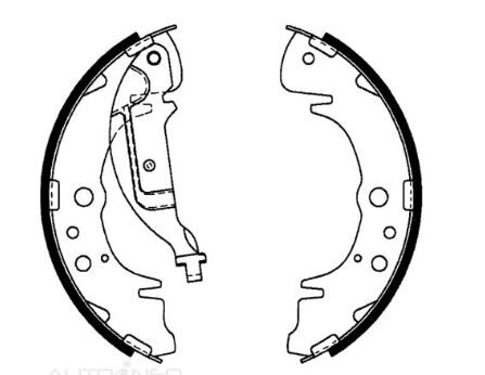 IBS Brake Shoes Set For Kia Carnival K5 4dr 2.5L LE,LS,CLASSIC KV11 V6 24V