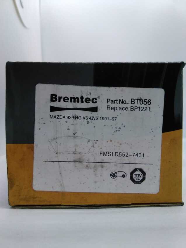 Bremtec Trade-Series Front Brake Pad Set For Mazda 929 HG V6 4WS 1991-97