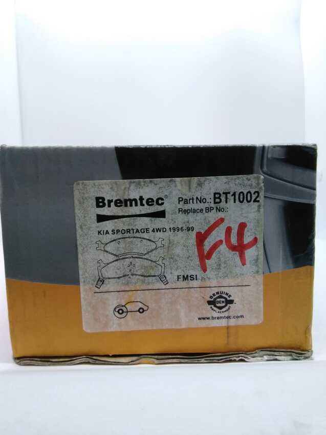 Bremtec Trade-Series Front Brake Pad Set For Kia Sportage 4WD 1996-99