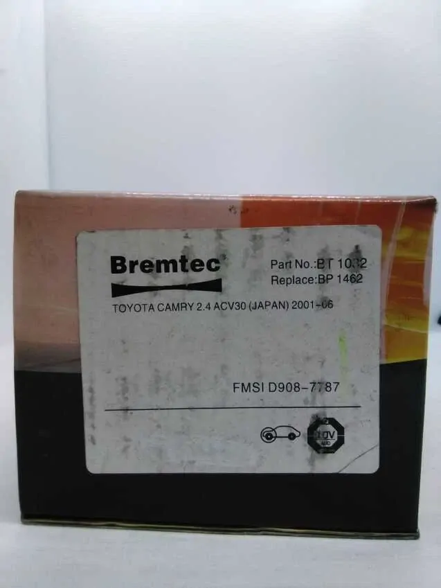 Bremtec Trade-Series Front Brake Pad Set For Toyota Camry 2.4L ACV30 2001-06