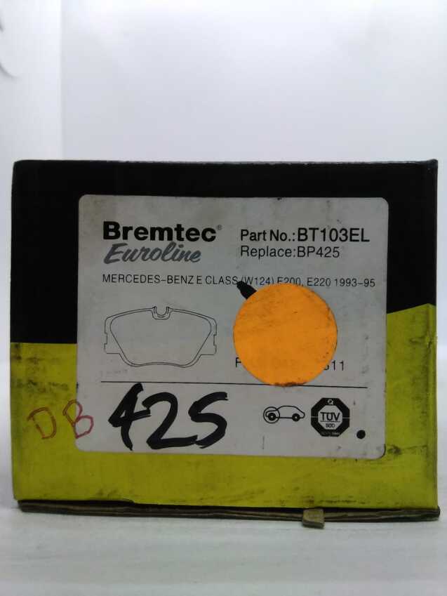 Bremtec Euroline Front Brake Pad Set For Mercedes-Benz[W201 C124 A124 S124 W124]