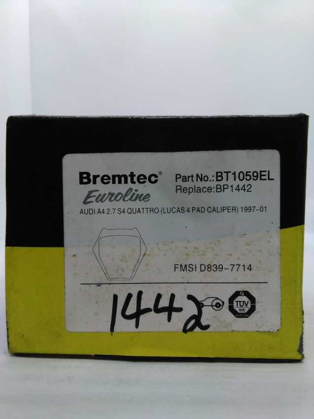Bremtec Euroline Ceramic Brake Pad - BT1059EL