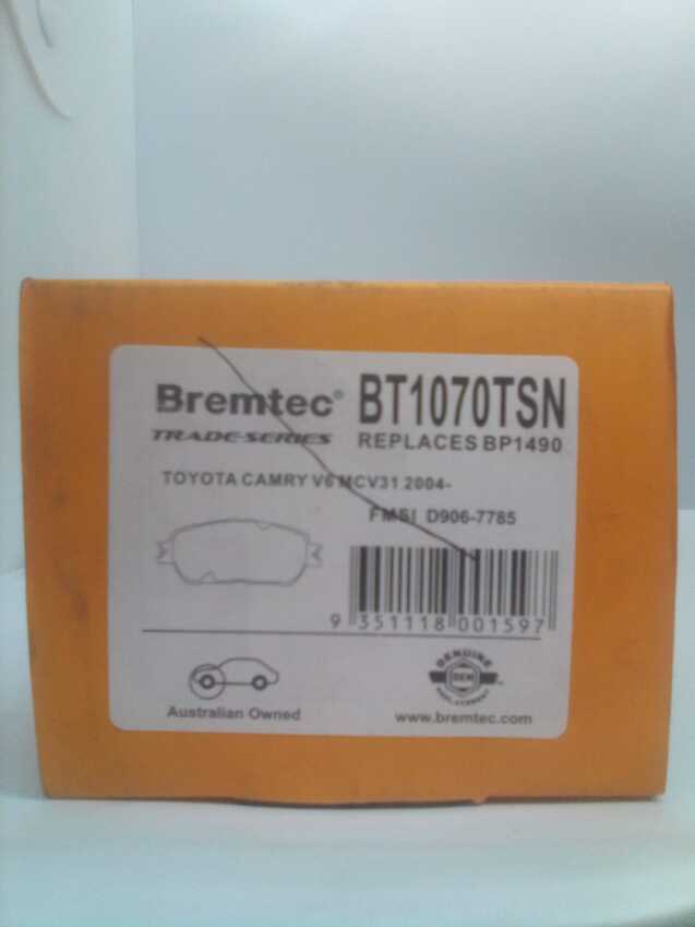Bremtec Trade-Series Front Brake Pad Set For Lexus ES [MCV, VZV] 3.0L