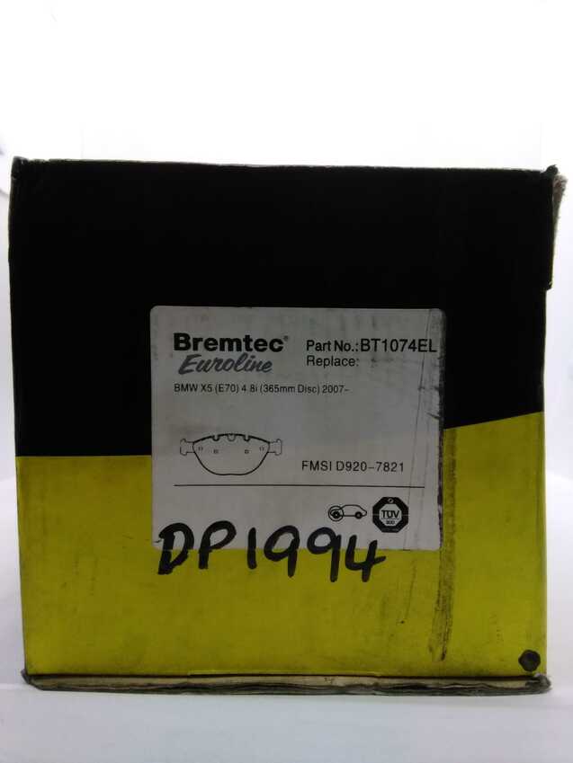 Bremtec Euro Line Ceramic Disc Brake Pads - BT1074EL