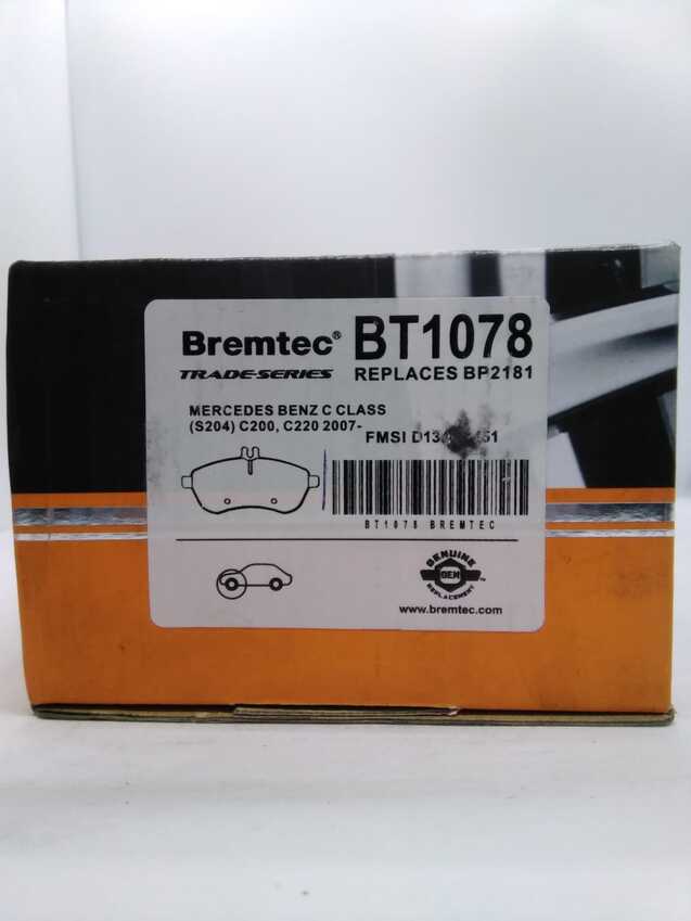 Bremtec Trade-Series Front Brake Pad Set For Mercedes Benz C Class S204 C220
