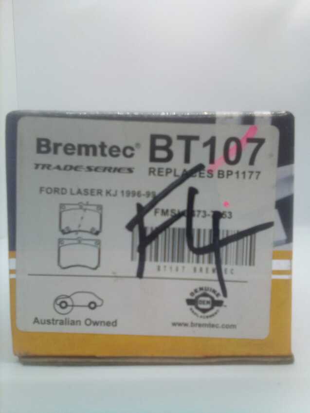 Bremtec Trade-Series Front Brake Pad Set For Ford Laser KJ 1996-99 