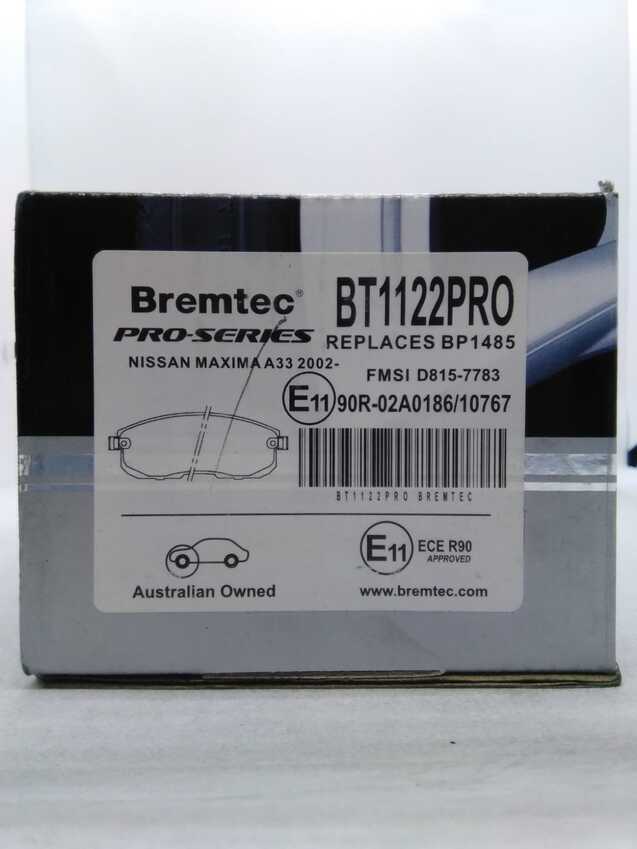 Bremtec Pro-Series Front For Nissan Maxima A33 2002-On