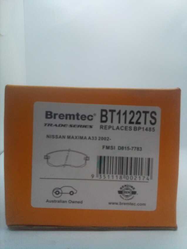 Bremtec Trade-Series Front Brake Pad Set For Nissan Maxima A33 3.0L,  J31 3.5L