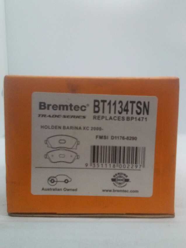 Bremtec Trade-Series Front Brake Pad Set For Holden Barina XC 1.4L Ef