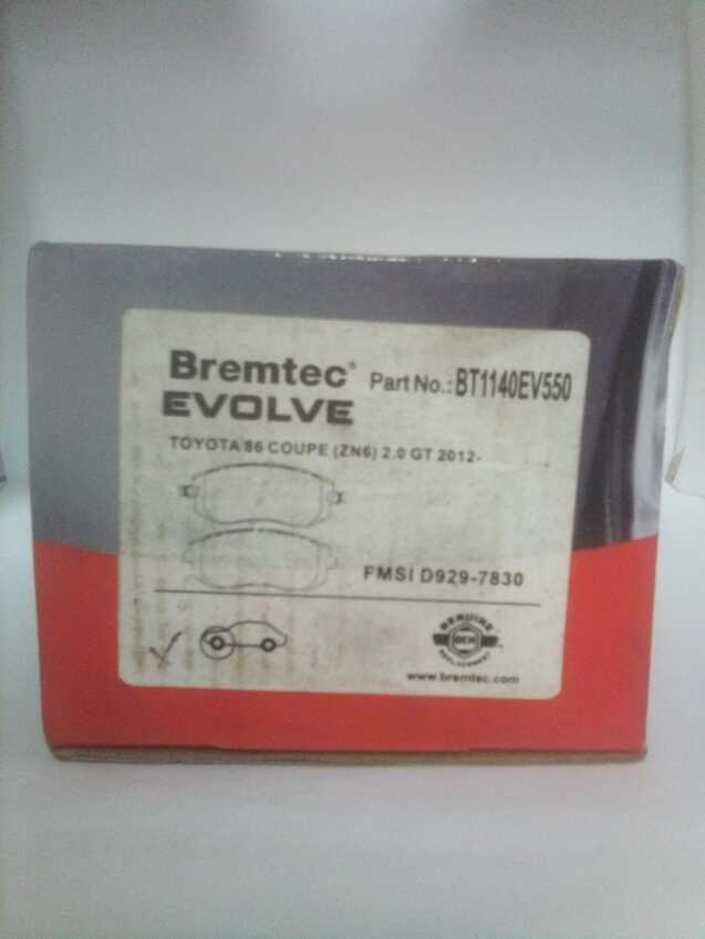 Bremtec Evolve Hybrid-Carbon Front Brake Pad For Subaru Forester,Liberty 2.5L
