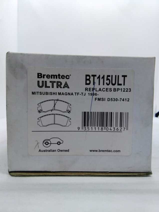Bremtec Ultra Front Brake Pad Set For Mitsubishi Lancer[CC CN9A  CJ CZ4A]