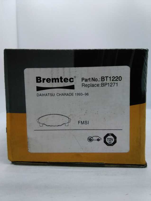 Bremtec Trade-Series Front Brake Pad Set For Daihatsu Charade 1993-96 
