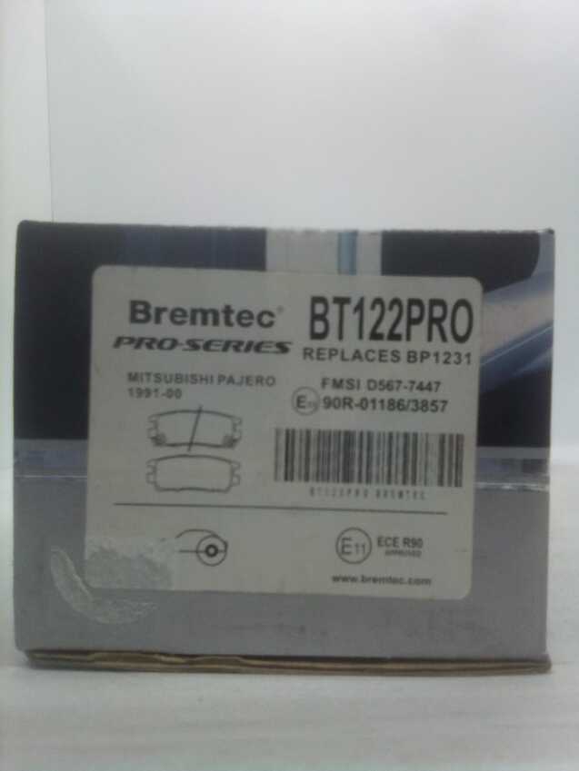 Bremtec Pro-Series Rear Brake Pad Set For Mitsubishi Pajero 1991-00
